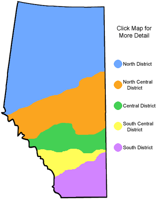Click here for a more detailed map of the ORNAA Districts