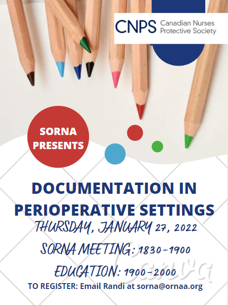 SORNA January 27, 2022 Meeting