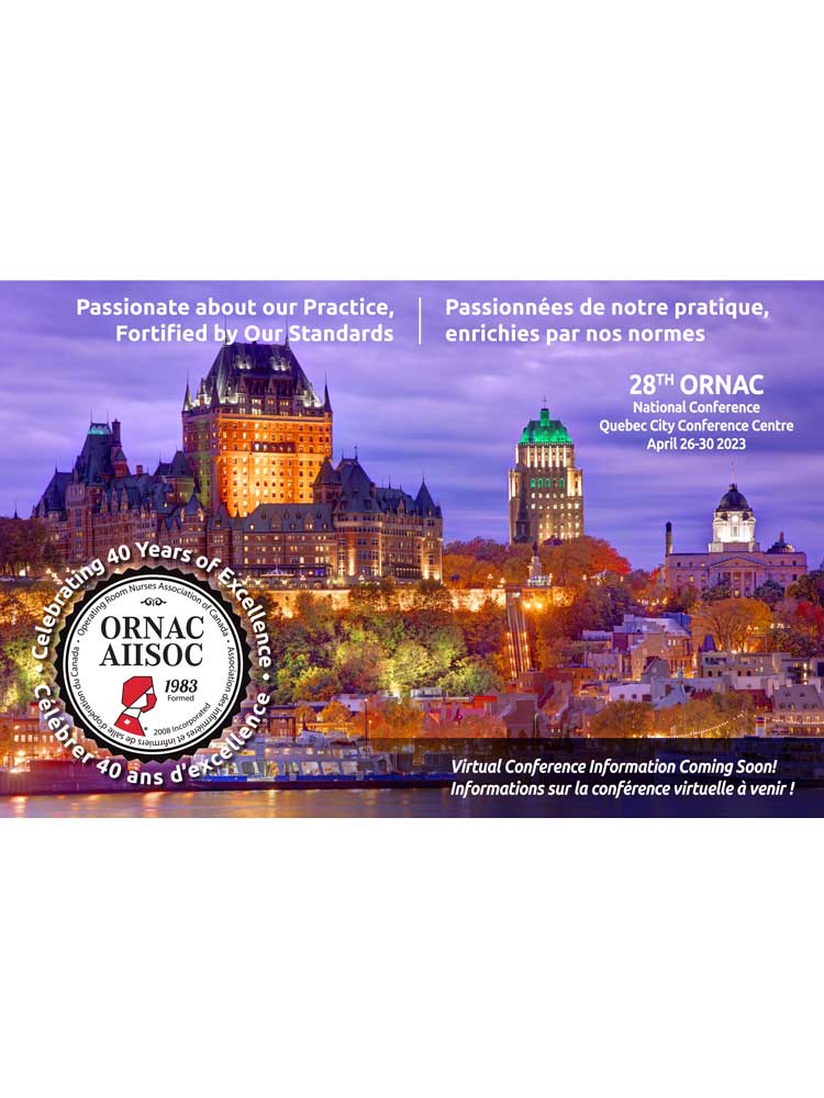 28th ORNAC Conference, Quebec City, April 26-30 2023