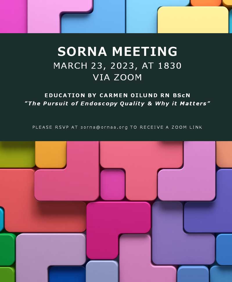SORNA Meeting and Education Session March 23, 2023