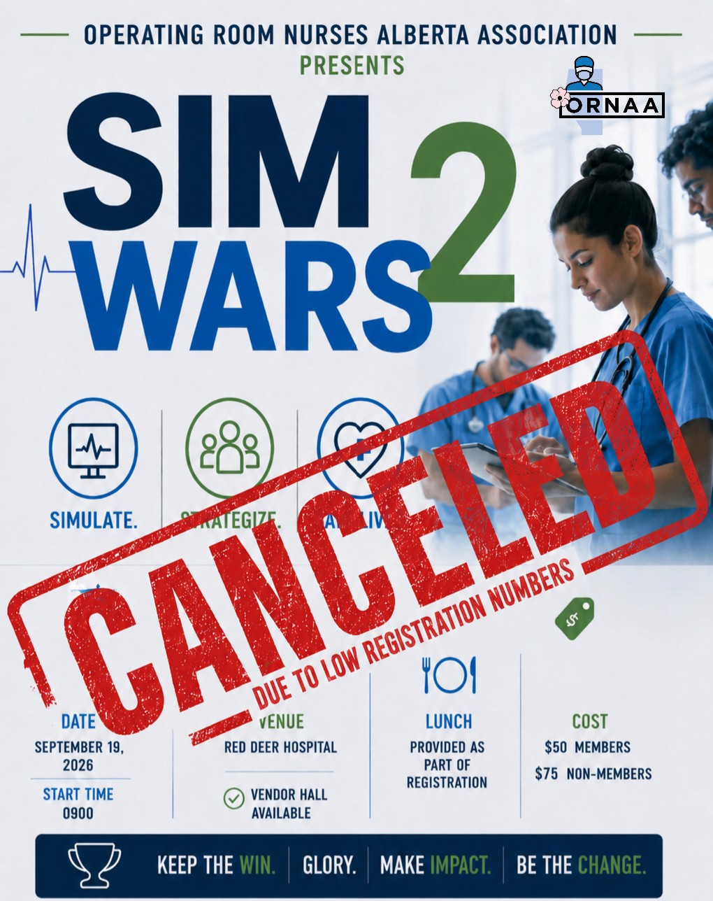 CANCELLED: ORNAA Sim Wars 2, Spetember 19, 2026
