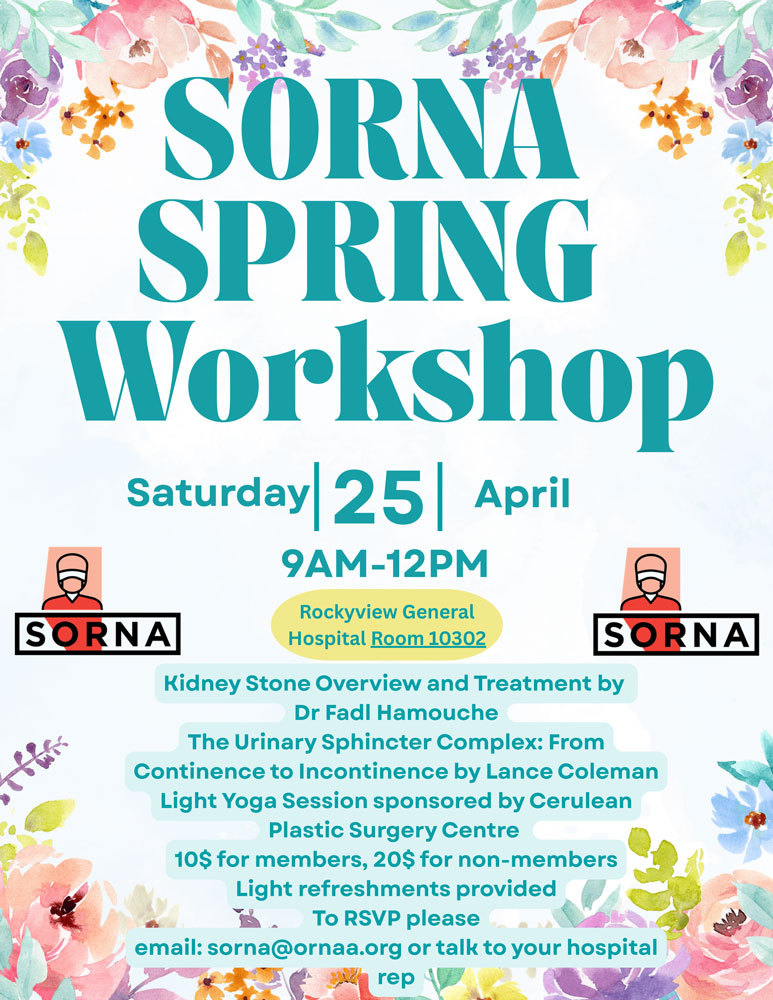 SORNA Spring Workshop, April 25, 2026